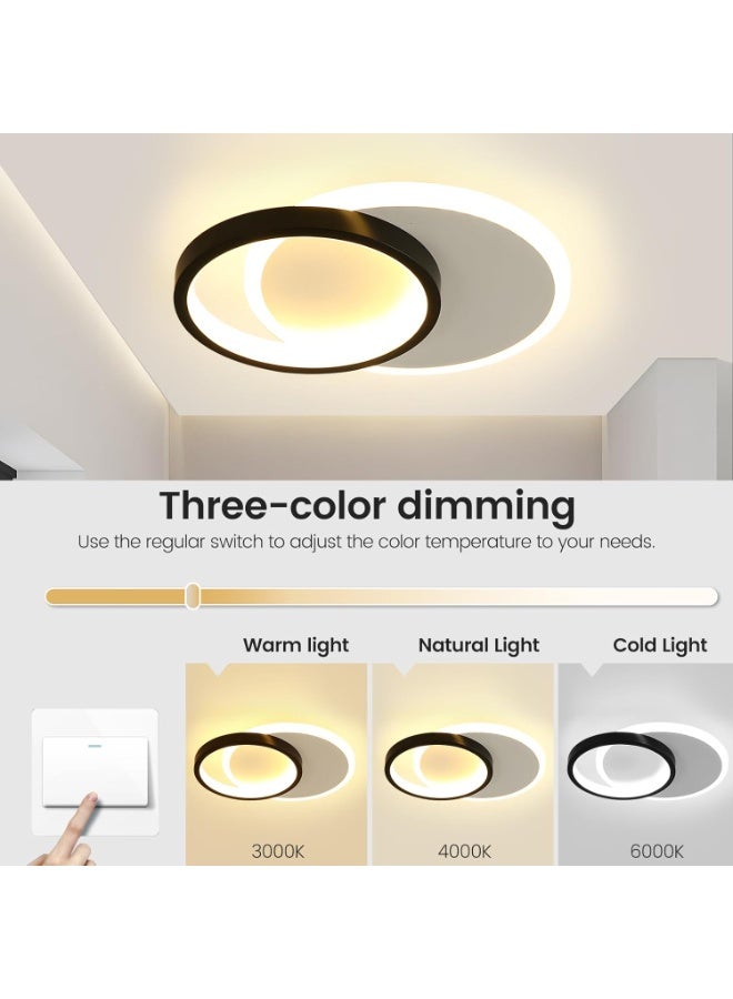 DUNISO LED Ceiling Light, 24W Modern LED Energy Saving Light, Round Design Ceiling Lighting Fixture 3 Color for Hallway Entrance, Office, Bedroom, Kitchen - Image 3